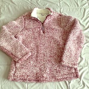 NWOT 1/4 quarter pullover. Cozy Maroon burgundy